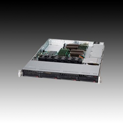Шаси SUPERMICRO SuperChassis 815TQ-600WB, 1U Rack-Mountable,  Extended ATX, 3 slots, Индикатор - светодиод, PSU optional 600W, Черен                          