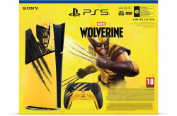Конзола PlayStation 5 (Slim) - Digital Edition - Marvel&rsquo;s Wolverine Battle Yellow Limited Edition Bundle                          