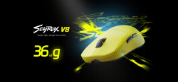 Scyrox професионална геймърска мишка V8 Black - Wireless Gaming Mouse - 8K Polling Rate