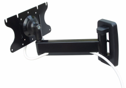 Стойка за стена OMB GYRO 2, 10"- 32", Max 20kg, Min VESA 75, Max VESA 200x100, Distance from wall - from 50mm to 290mm, 90° left/right turn, 90° rotation left/right, 10° down/ 10° up tilt, 360° rotation, Easy Hanging System, Aligning System, Easy Tilt, Черна, product code: 06171