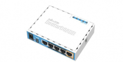Безжичен Access point MiKrotik HAP RB951UI-2ND, 5 x 10/100 Mbps, PoE, Бял