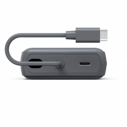 HAMA Външна батерия „Travel“ с кабел, 10000mAh, 2 изхода: 2x USB-C, антрацит