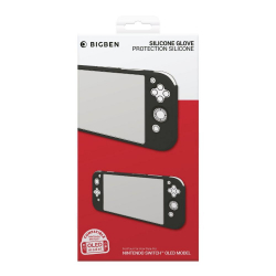 Силиконов защитен калъф Big Ben Silicon Glove, черен (Nintendo Switch OLED)                          