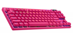 LOGITECH G PRO X TKL LIGHTSPEED Mechanical Gaming Keyboard - MAGENTA - US INT'l - TACTILE