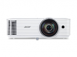 Acer Projector S1387n, DLP, Short Throw 0.5, WXGA (1280x800), 4000 ANSI Lumens, 20 000:1, 1x, HDMI 1.4x2, DC Out (5V/1A, USB-A), Component Video (D-sub), RCA, RJ45, RS232, Audio in/out, Speaker 16W, 3.1 kg, 3Y, White