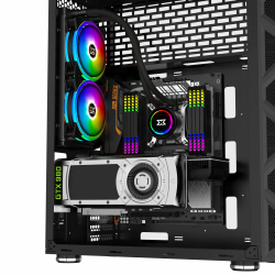 Xigmatek кутия Case EATX - Overtake - 6 ARGB Fans