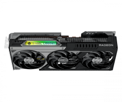 ASROCK Video Card AMD Radeon RX 9070 XT Steel Legend Dark 16GB GDDR6 256-bit HDMI 3x DP