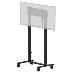 Стойка за под тип количка IIYAMA MD- CAR2031-B1, max. load 120kg (98"), Electric height adjustable 950mm range, center 850- 1800mm, max VESA 800x600, anti-collision, Wired control pad and software control from iiyama iLFD TExx series, Black