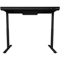 LORGAR Electric Gaming Desk DP80G Dual Motor RGB Glass Black