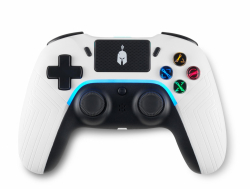 Безжичен геймпад Spartan Gear Aspis 4, за PC и PS4, Бял                          