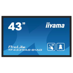 Дисплей IIYAMA TF4339AS-B1AG 42.5" Open-Frame, IPS, Anti-Glare, 3840x2160, Bonded PCAP, 500 cd/m2, 1200:1, 8ms, 2xHDMI, DisplayPort, RS232C, RJ45 (LAN), Speakers, 3x USB 2.0, Android 11 OS, Octa Core CPU, 4GB RAM, 32 GB Storage, 24/7, iiSignage2