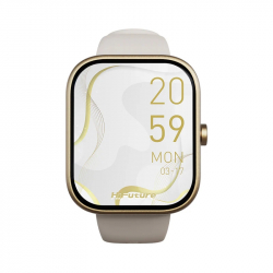 Смартчасовник HiFuture Lume Champagne Gold, 1.85 " IPS, Powered by Dual Core, Aerospace-Grade Ultra Light Aluminum Frame, Bluetooth Call, 3D User Interface, 1ATM Waterproof, 24/7 True Heart Rate & Blood Oxygen Sensor, 100+ Sports Mode, Up to 7 days daily use
