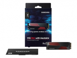 SAMSUNG SSD 990 PRO 2TB M.2 NVMe PCIe 4.0 Heatsink up to 7.450 MB/s read + up to 6.900 MB/s write