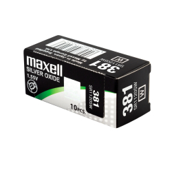 Бутонна батерия сребърна MAXELL SR1120 SW /381/391/  AG8   1.55V                          