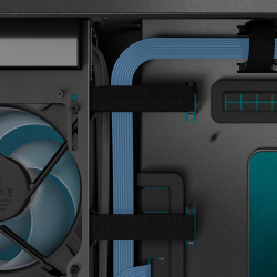 Arctic кутия Case E-ATX - Xtender VG (Black) - PCIe Gen 4 riser included, 5 A-RGB Fans included