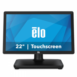 Тъч компютър EloPOS EPS22H5-2UWA-1-MT-8G-1S-W1-64-BK 22" touch FullHD  p/n E937720 1920x1080 Core i5, 8GB RAM, 128SSD, Projected Capacitive 10-touch, Zero-Bezel, Antiglare, Black, with I/O Hub Stand, USB-C, Windows 10