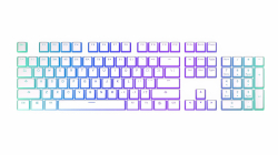 Капачки за механична клавиатура ENDORFY - 104 бр PBT, US Layout, Onyx White                          