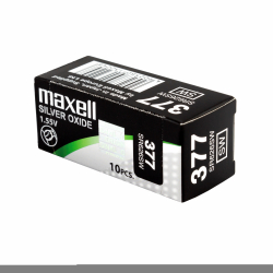 Бутонна батерия сребърна MAXELL SR626 SW /AG4/377/ 1.55V                          