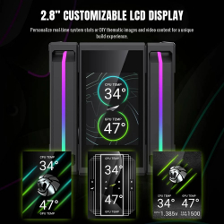 Gamemax охладител CPU Cooler Sigma 620 LCD Black - Addressable RGB