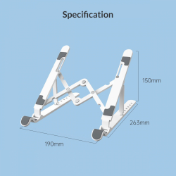 Orico поставка за лаптоп Laptop Stand - White - PFB-A24-WH