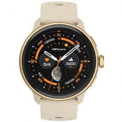Смартчасовник HiFuture Vela Latte, 1.43" AMOLED, GPS +Compass + Altimeter, 466*466, Support Local Music(100M Space), Support AI Coach for Training, Powered by Dual Core, Bluetooth Call, 5ATM Waterproof,  24/7 True Heart Rate & Blood, Oxygen Sensor, Up to 10 days daily