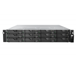 Asustor AS7212RDX, 2U 12-bay NAS, AMD Ryze 7 Pro 7745 Octa-Core 3.8GHz (up to 5.3GHz), 16GB ECC DDR5-4800 UDIMM (Max. 192GB),12 x SATA3 6Gb/s; 3.5"/2.5" HDD/SSD,1x M.2 NVMe slot (PCIe Gen5 x4), 2x GLAN 2x 10GLAN (10G/1G), Redundant 550W, Rail Kit, Black                          
