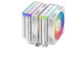 DeepCool охладител CPU Cooler AG620 WH - Addressable RGB V2, Dual-Tower - LGA1700/AM5