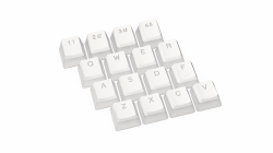 Капачки за механична клавиатура ENDORFY - 104 бр PBT, US Layout, Onyx White