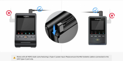 VIOFO Монтажен комплект Hardwire Kit - HK6 Type-C - Low Voltage Battery Protection