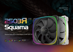 Geometric Future вентилатор Squama 2503R, REVERSE Fan, 120mm, ARGB, Black
