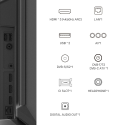 Телевизор METZ 50MQE7600Z, 50"(126 см), QLED+,Anti-Glare Google TV, 4K/UHD, 60Hz