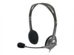 LOGITECH H111 Corded Stereo Headset - BLACK - 3.5 MM