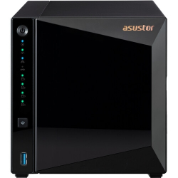 Asustor AS3304T_V2, 4 bay NAS, Realtek RTD1619B, Quad-Core, 1.7GHz, 2GB DDR4 (not ex.), 2.5GbE x1, USB3.2 Gen1 x3, WOW (Wake on WAN), Ttoolless installation, with hot-swappable tray, hardware encryption, MyArchive, EZ connect, EZ Sync, WoL, System Sleep 