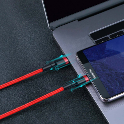 Кабел Baseus Cafule USB-C PD /USB-C PD PD2.0 60W 20V 3A QC3.0 2м CATKLF-HG1 - черен/сиво