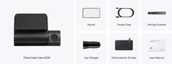 70mai Видеорегистратор Dash Cam HDR Set A200-1, Rear Cam included