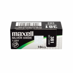 Бутонна батерия сребърна MAXELL SR1120 SW /381/391/  AG8   1.55V