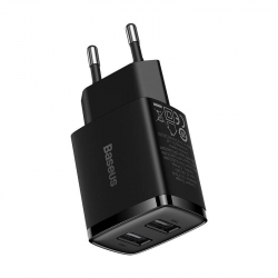 Зарядно устройство Baseus, 2x USB, 10,5 W CCXJ010201 - черно