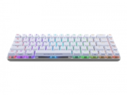Asus ROG Falchion Ace 65% compact gaming keyboard with pre-lubed ROG NX mechanical switches with ROG switch stabilizer, sound-dampening foam, interactive touch panel, dual Type-C ports, three keyboard tilt angles, and cover case, US layout, White