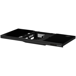 LORGAR Electric Gaming Desk DE90G Dual Motor PC Case Glass Black