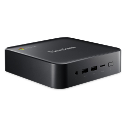 Компютър ViewSonic NMP760 - Chromebox Intel Celeron 5205U, 8GB DDR4, eMMC 64GB, HDMI out x 2, uSD card x 1, USB-C x 1, USB 3.0 x 4, RJ45 x 1, Audio out (3.5mm Audio Jack), Black