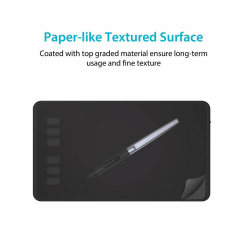Графичен таблет HUION Inspiroy H640P, USB, Черен