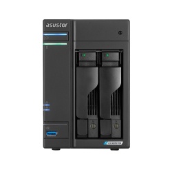 Asustor Lockerstor AS6702T, 2 Bay NAS, Intel Jasper Lake 4C 2.0 GHz, 4GB DDR4 SODIMM, M.2 NVMe x4 slots (Diskless), USB 3.2 Gen 2x2, Dual 2.5GbE Ports, WOW (Wake on WAN), AES-NI hardware encryption, MyArchive (support btrfs and snapshot), SSD Caching                          