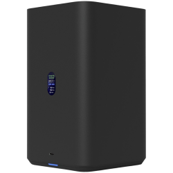 Ubiquiti UniFi UNAS-2-B-EU Network Attached Storage with (2) 3.5inch HDD bays, 2.5 GbE networking, USB-C connectivity, and an included PoE++ adapter, all in a compact footprint, black