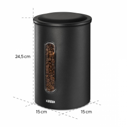 XAVAX Кутия за кафе 1,3 кг зърна или 1,5 кг на прах, херметична, 111262