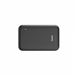 HAMA Външна батерия "Pocket 5" Power Pack, 5000 mAh, Изходи: 2x USB-A, антрацит