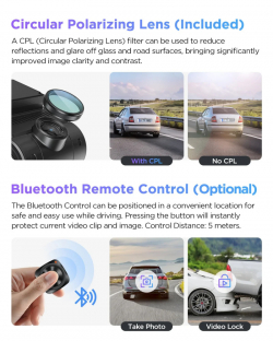 VIOFO Видеорегистратор Dash Cam A229 Pro 2 Channel - 4K, HDR, Dual Sony STARVIS 2, GPS, Bluetooth