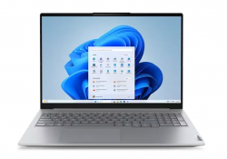 Лаптоп Lenovo ThinkBook 16 G8 Intel Core Ultra 5 225U (up to 4.8GHz, 12MB), 16GB DDR5-5600, 512GB SSD, 16" WUXGA (1920x1200) IPS AG, Integrated Graphics, 1080p&IR Cam, Backlit KB, 3 cell, WLAN, BT, FPR, DOS, 3Y CCI