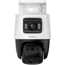 Imou Dual-Lens PoE Outdoor Smart IP PTZ Camera, 5MP+5MP, 3.6mm 76H, 0-260 Pan, 0-25 Tilt, IR up to 30m, H.265, 15 fps, 8x digital zoom, Motion detection, crossing line, Mic and Speaker, micro SD up to 512GB, 1x RJ45, PoE DC 12V, 1A