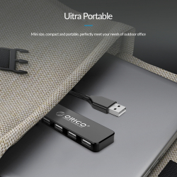 Orico хъб USB2.0 HUB 4 port Black - FL01-BK                          