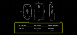Scyrox професионална геймърска мишка V8 Black - Wireless Gaming Mouse - 8K Polling Rate
